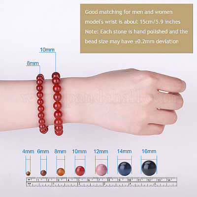 Bracelet Size Comparison, Gemstone Bracelets