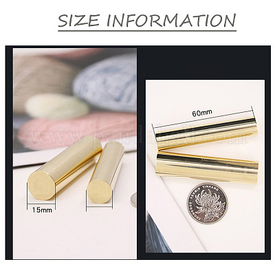 Wholesale CRASPIRE Wax Seal Stamp Waves Sealing Wax Stamps 15mm/0.59inch  Brass Column Sealing Stamp for Invitations Birthday Gift Scrapbooking 