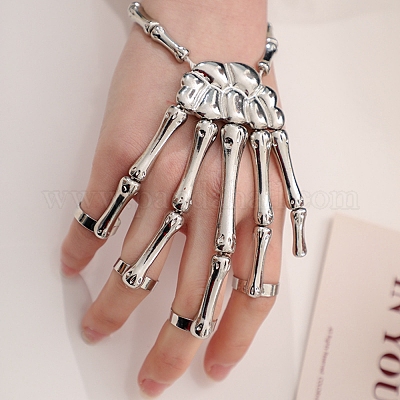 ハロウィンをテーマにしたスカル合金フルハンドリングブレスレット 