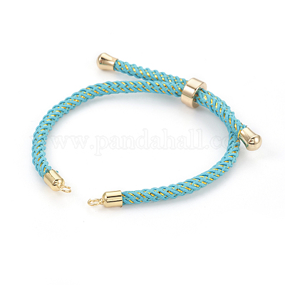 Wholesale Adjustable Nylon Cord Slider Bracelet Making 