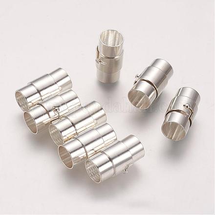 Brass Locking Tube Magnetic Clasps KK-Q089-S-1