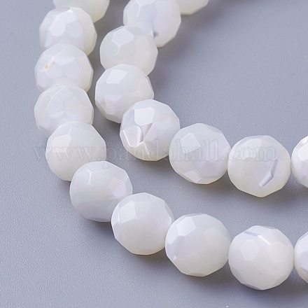 Chapelets de perles de coquillage SSHEL-E571-38-8mm-1