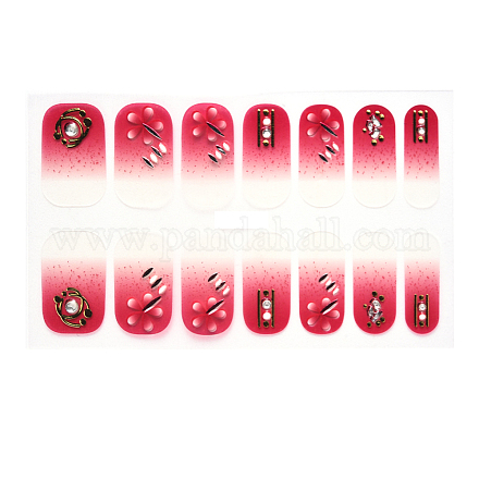Cubierta completa nombre pegatinas de uñas MRMJ-S060-ZX3288-1