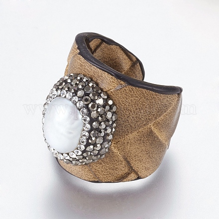 Imitation Leather Rings RJEW-G089-12D-1