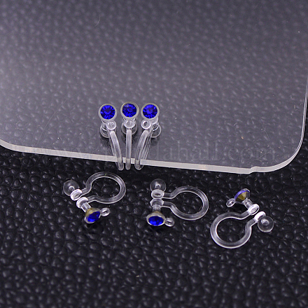 Plastic Clip-on Earring Findings X-KY-P007-M02-1