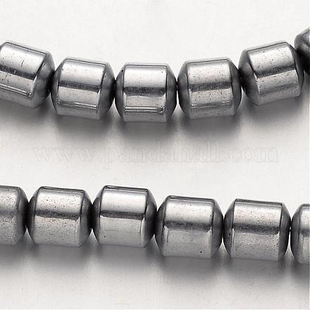 Chapelets de perles en hématite synthétique sans magnétique G-UK0007-04-01-1