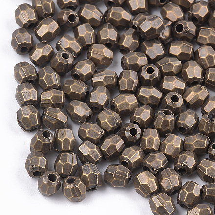 Perles acryliques plaquées PACR-T006-04-1