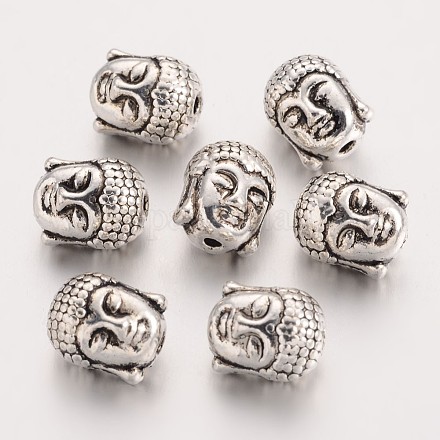 Perles en alliage de zinc de style tibétain X-TIBEB-S038-01-1