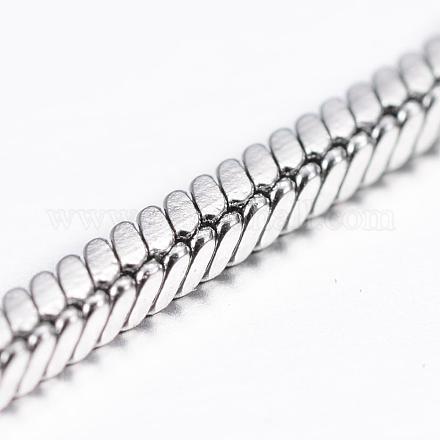 304 acero inoxidable cadenas de serpiente cuadradas CHS-L001-165-1.5mm-1