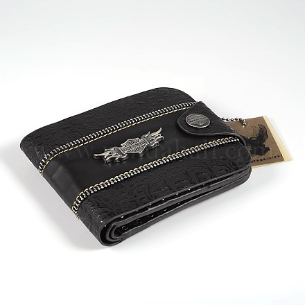 Men's Rivet Studded Leather Wallets ABAG-N004-17B-1