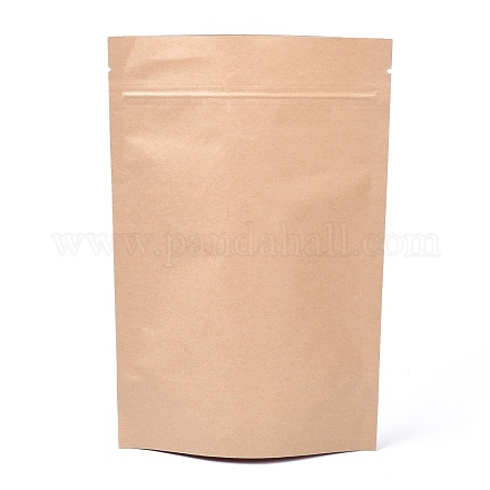 Eco-friendly Biodegradable Kraft Paper Zip Lock bag CARB-P009-01B-1