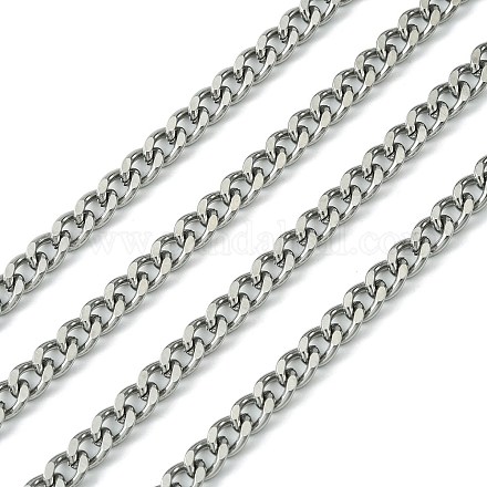 304 cadenas de eslabones cubanos de acero inoxidable CHS-L015-12-1