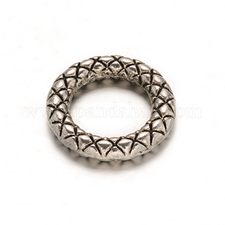 Ring Tibetan Style Alloy Linking Rings TIBE-ZN-28522-AS-RS-1