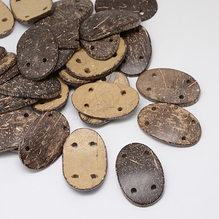Liens de composants de lustre de noix de coco accessoires de bijoux en bois COCO-O004-007-1