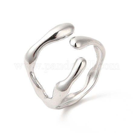 304 Stainless Steel Cuff Finger Ring X-RJEW-E063-32P-1