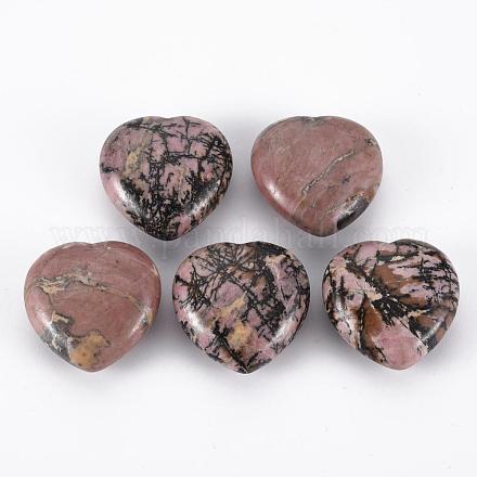 Piedra natural del amor del corazón de la rodonita G-R461-06D-1