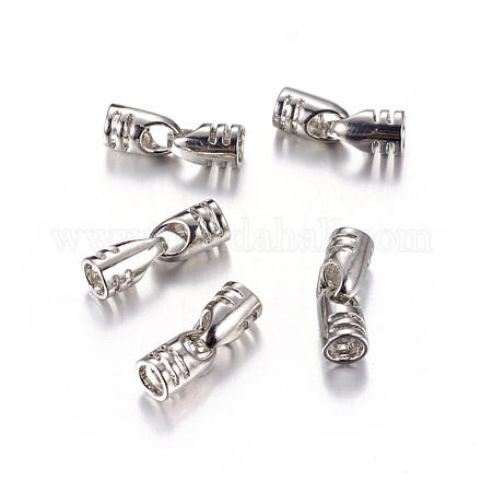 Brass S-Hook Clasps KK-E270-18x5mm-N-NR-1