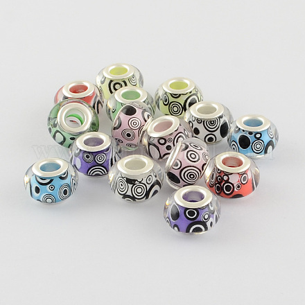 Large Hole Resin European Beads X-OPDL-R116-M-1