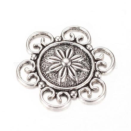 Tibetan Style Alloy Cabochons TIBE-Q064-57AS-RS-1