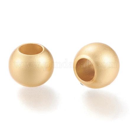 Matte Brass European Style Beads OPDL-H100-06MG-1