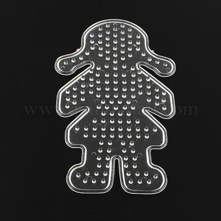 Little Girl ABC Plastic Pegboards used for 5x5mm DIY Fuse Beads DIY-Q009-21-1