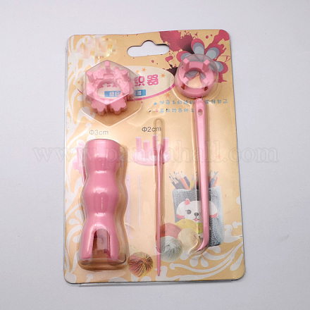 Métier bobine à tricoter rose pour les bijoux / perles / dentelle cordon tricoteuse X-TOOL-R045-06-1