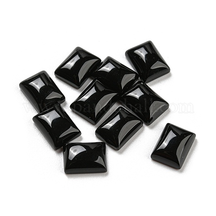 Cabochons aus natürlichem schwarzem Onyx G-P513-05A-01-1