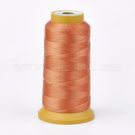 ポリエステル糸  カスタム織りジュエリー作りのために  砂茶色  0.25mm  約700m /ロール NWIR-K023-0.25mm-17-1