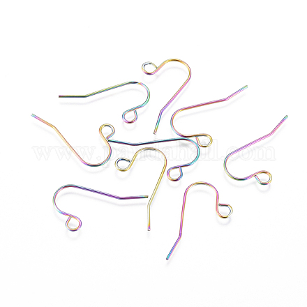 Placage ionique (ip) 304 crochets de boucle d'oreille en acier inoxydable STAS-F241-03-M-1