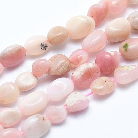 Natural Pink Opal Beads Strands G-E483-42-1
