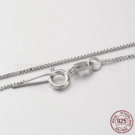 Колье-цепочка из стерлингового серебра с родиевым покрытием 925 шт. NJEW-N0048-02-18-1