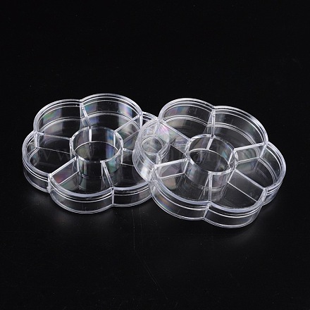 Contenants de perles en plastique C120Y-1