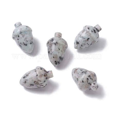 Natürlicher Sesam-Jaspis/Kiwi-Perlen G-F711-11-1