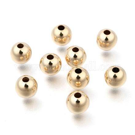 Yellow Gold Filled Beads X-KK-G156-6mm-1-1