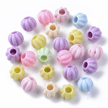 Opaque Polystyrene(PS) Plastic European Beads KY-I004-25-1