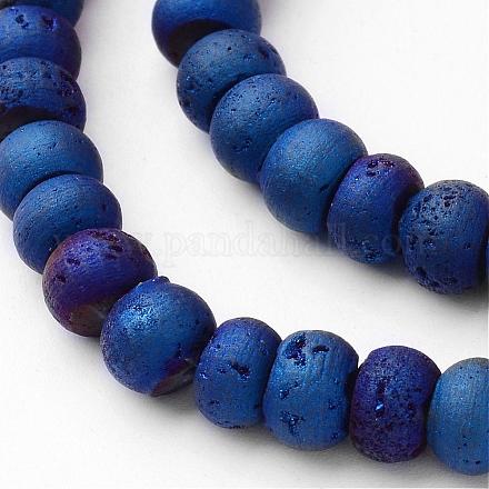 Electroplated Natural Quartz Crystal Beads Strands G-P149-06A-1