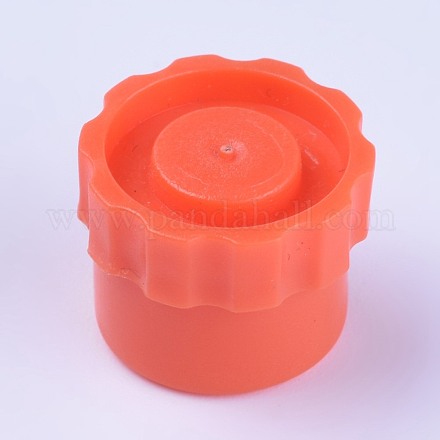 プラスチックストッパー  工業用シリンジバレルチップキャップの分配  オレンジ  13~15x11.5~12mm  内径：11.5mm TOOL-WH0103-12B-1