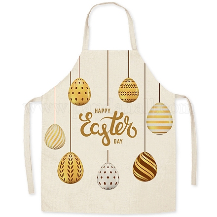 Cute Easter Egg Pattern Polyester Sleeveless Apron PW-WG98916-34-1