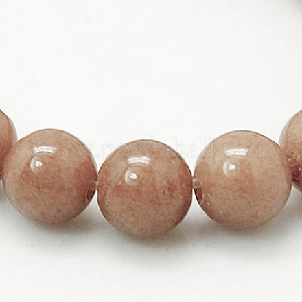 Chapelets de perles rondes en jade de Mashan naturelle X-G-D263-4mm-XS27-1