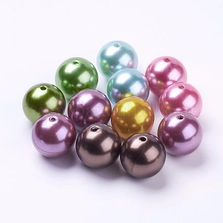 Colorful Acrylic Beads PACR-30D-M-1