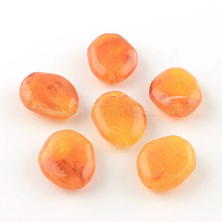 Imitation Gemstone Acrylic Beads OACR-R027-11-1
