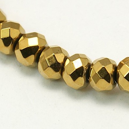 Non-Magnetic Synthetic Hematite Beads Strands G-E086-4.5x3mm-2-1