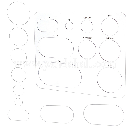 Wholesale BENECREAT Butterfly Inlay Template Set Bowknot Acrylic Router  Templates with 5 Sizes Bowknot Stencils for Woodworking 