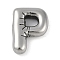 Anti-Tarnish 304 Stainless Steel Pendants, Letter P, 18.5x13.5x4.5mm, Hole: 2mm