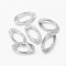 Tibetan Style Links/Connectors, Cadmium Free & Nickel Free & Lead Free, Antique Silver, 36x18x2mm, Hole: 2mm