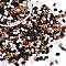 Glass Seed Beads, Round Hole, Peanut, Black, 3.5x6x3.5mm, Hole: 0.8mm, about 100pcs/10g