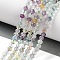 Natural Fluorite Beads Strands, Faceted, Rondelle, 3x4x3mm, Hole: 0.7mm, about 130pcs/strand, 14.96