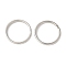 Iron Split Key Rings, Double Loop Jump Rings, Rack Plating, Platinum, 28.5x3.5mm, Inner Diameter: 23.5mm