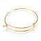6Pcs 304 Stainless Steel Bangle Making, Expandable Bangles, Golden, 0.15cm, Inner Diameter: 2-3/8 inch(6cm)