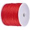 Round Waxed Polyester Cords, Twisted Cords, Dark Red, 0.5mm, about 106m/roll